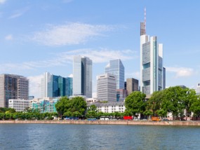 Business District in Frankfurt, Germany